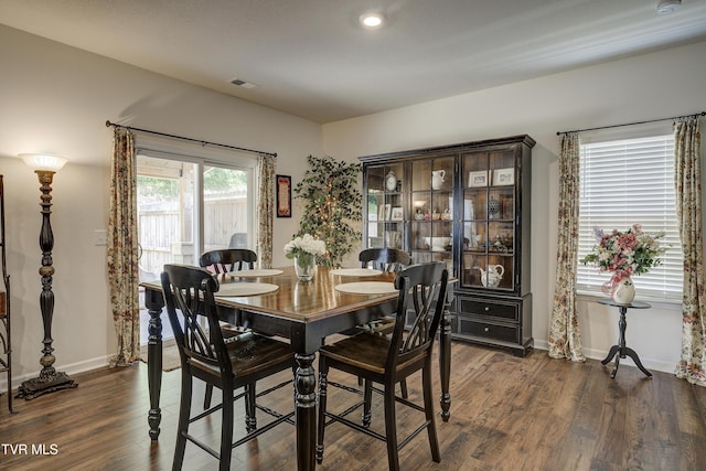 194 Wanderlust Ct, Johnson City, TN 37604 - dining space featuring dark wood-type flooring and recessed lighting