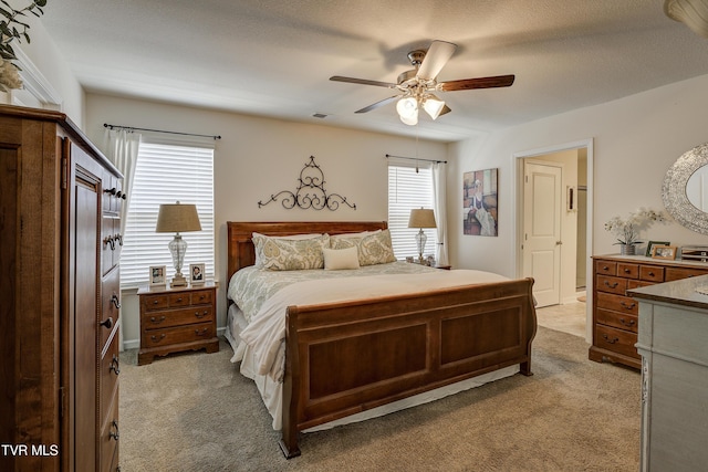 194 Wanderlust Ct, Johnson City, TN 37604 - bedroom with light carpet and a ceiling fan