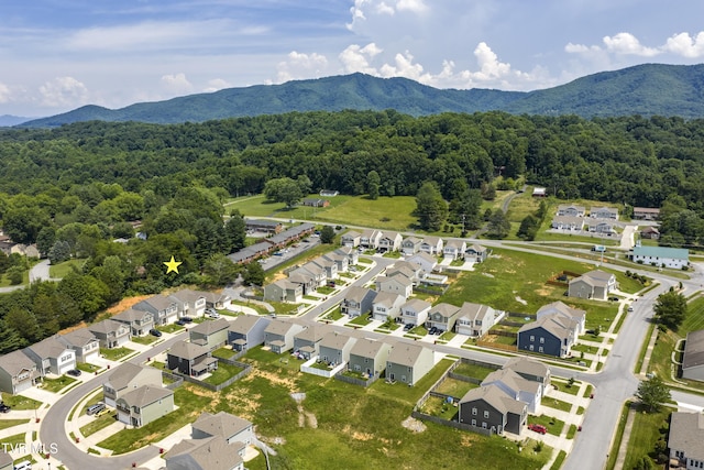 194 Wanderlust Ct, Johnson City, TN 37604 - aerial perspective of suburban area featuring a mountain backdrop