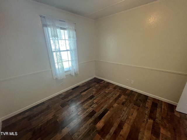 505 NE Lake St, Wise, VA 24293 - empty room featuring dark wood-type flooring and baseboards