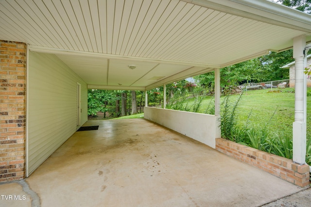 380 Lovelace Loop, Mountain View Loop, Fall Branch, TN 37656 - view of patio featuring a carport