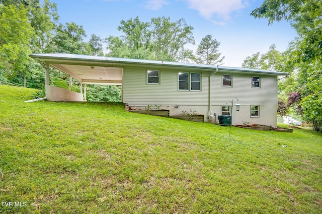 380 Lovelace Loop, Mountain View Loop, Fall Branch, TN 37656 - rear view of property with a lawn