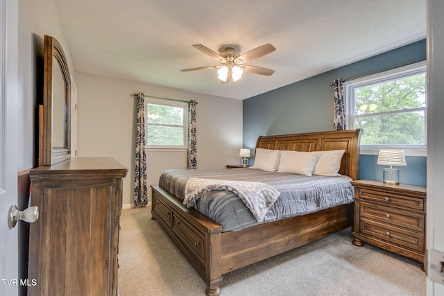 380 Lovelace Loop, Mountain View Loop, Fall Branch, TN 37656 - bedroom featuring light colored carpet and ceiling fan