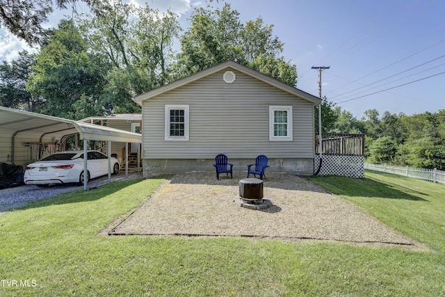 1277 Cooks Valley Rd, Kingsport, TN 37664 - back of house featuring a carport