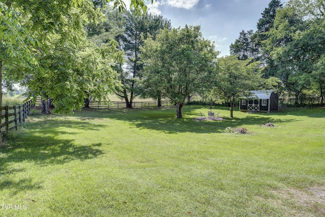 1277 Cooks Valley Rd, Kingsport, TN 37664 - view of yard with a storage unit