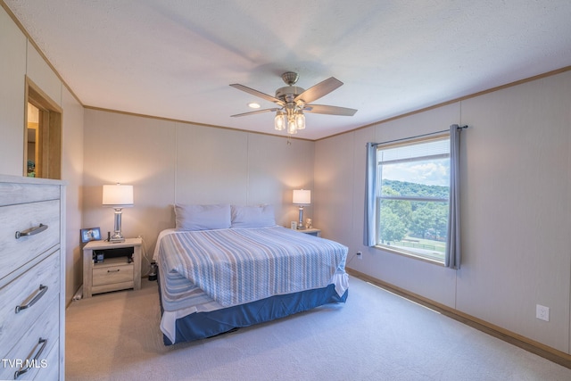120 Maple Crest Cir, Surgoinsville, TN 37873 - bedroom with ornamental molding, light colored carpet, and a ceiling fan