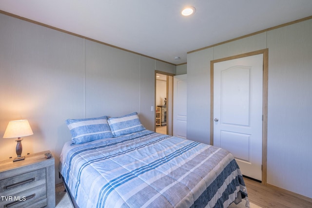 120 Maple Crest Cir, Surgoinsville, TN 37873 - bedroom featuring ornamental molding and light wood finished floors