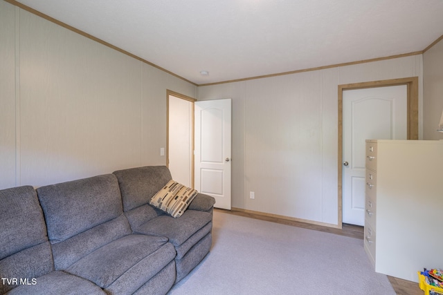 120 Maple Crest Cir, Surgoinsville, TN 37873 - living room featuring ornamental molding and carpet flooring