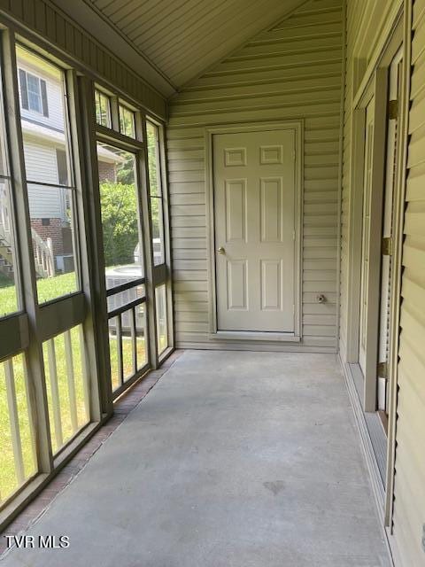 1203 E 8th Ave Unit 3, Johnson City, TN 37601 - unfurnished sunroom with lofted ceiling