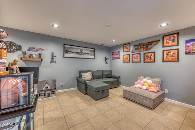 103 Daniels Way, Johnson City, TN 37615 - living room with recessed lighting and tile patterned floors