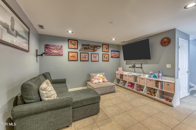 103 Daniels Way, Johnson City, TN 37615 - living room featuring recessed lighting and tile patterned flooring