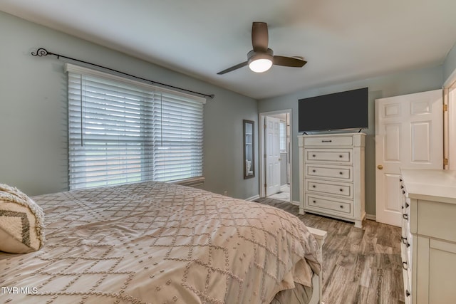 103 Daniels Way, Johnson City, TN 37615 - bedroom with light wood-style floors and a ceiling fan