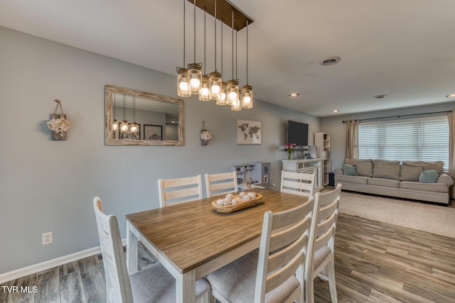 103 Daniels Way, Johnson City, TN 37615 - dining space with wood finished floors and recessed lighting
