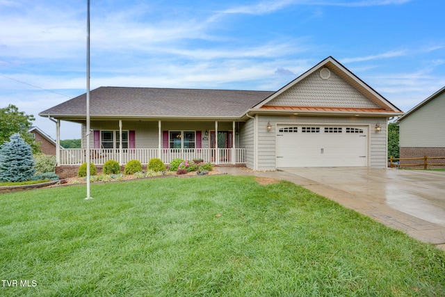 397 Ridgecrest Rd, Jonesborough, TN 37659 - view of front of property featuring covered porch, a garage, and driveway
