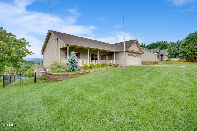 397 Ridgecrest Rd, Jonesborough, TN 37659 - view of front facade featuring a porch, a garage, a gate, and a shingled roof