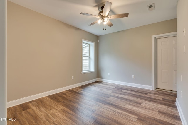 397 Ridgecrest Rd, Jonesborough, TN 37659 - empty room with a ceiling fan and wood finished floors