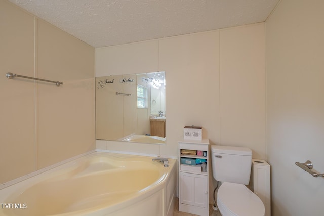1070 Bill Martin Rd, Afton, TN 37616 - bathroom with a garden tub and a textured ceiling