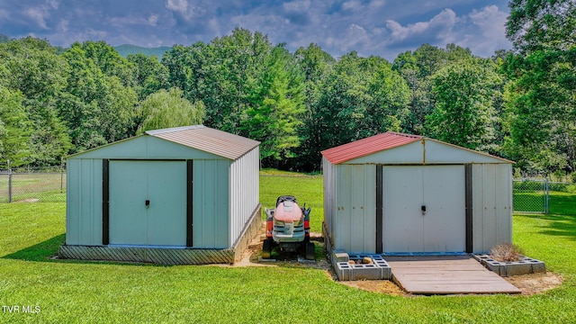 1070 Bill Martin Rd, Afton, TN 37616 - view of shed featuring a forest view