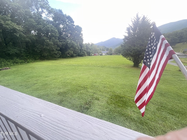 134 Carver Crabtree Rd, Hampton, TN 37658 - view of green lawn with a mountain view