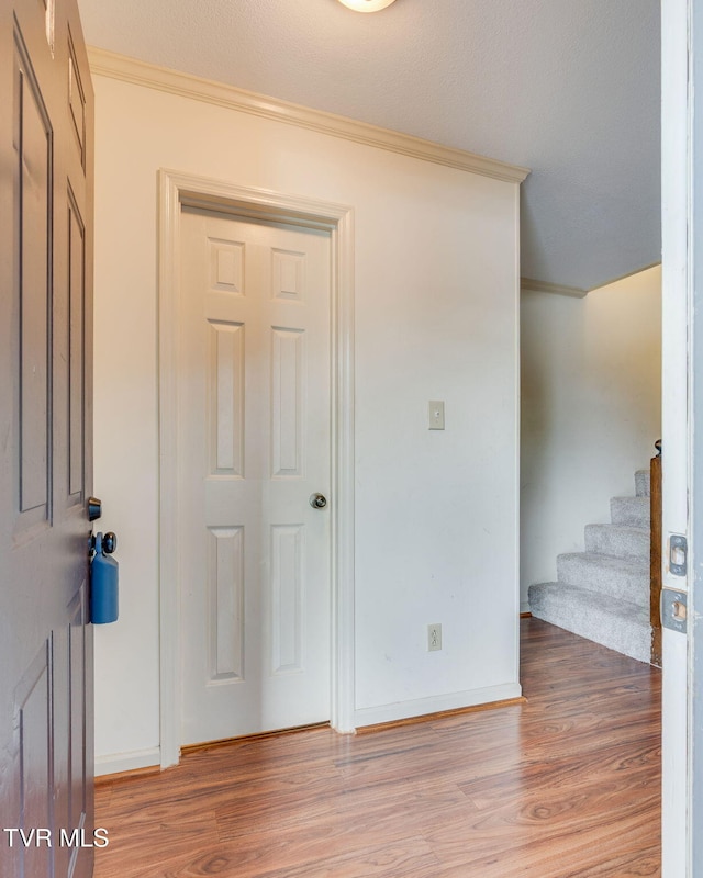 151 Woodcrest Ln Unit 0, Bristol, VA 24201 - entryway featuring ornamental molding, light wood-style flooring, and stairway