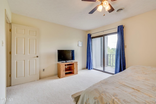 151 Woodcrest Ln Unit 0, Bristol, VA 24201 - bedroom featuring access to outside, carpet, and ceiling fan