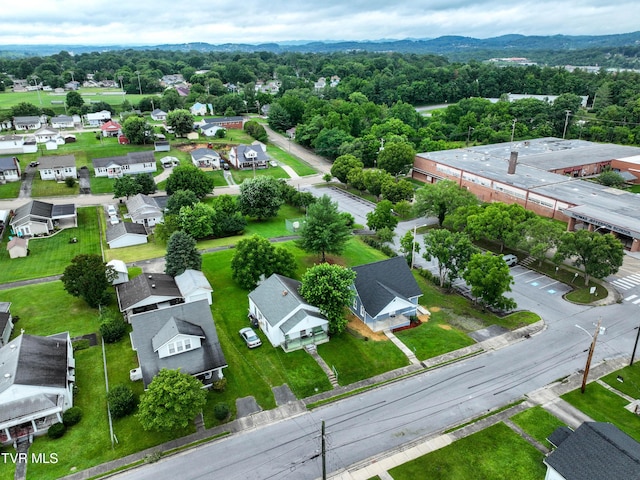 1648 E St, Kingsport, TN 37664 - aerial view of residential area with a mountain backdrop