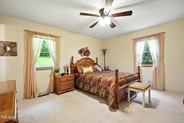 1037 Swift Hollow Rd, Mountain City, TN 37683 - bedroom with carpet flooring and a ceiling fan