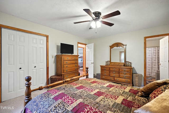 1037 Swift Hollow Rd, Mountain City, TN 37683 - carpeted bedroom featuring a closet and a ceiling fan