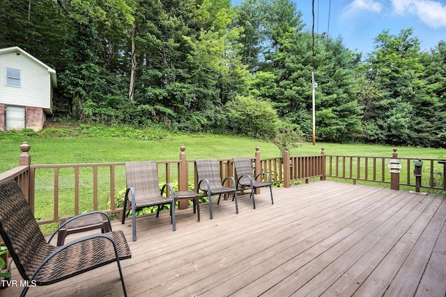 1037 Swift Hollow Rd, Mountain City, TN 37683 - deck featuring a yard