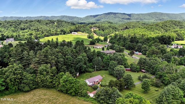 1037 Swift Hollow Rd, Mountain City, TN 37683 - bird's eye view of a heavily wooded area and a mountain backdrop