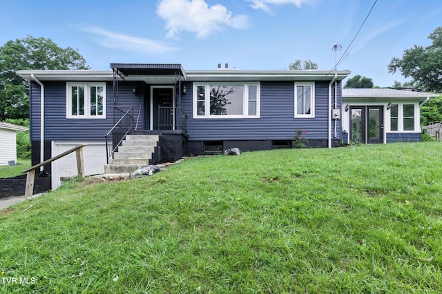 3974 Memorial Blvd, Kingsport, TN 37664 - view of front facade with a front lawn and a garage