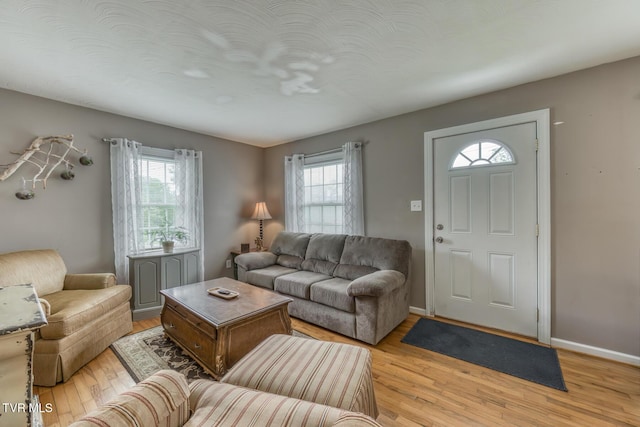 2344 Anderson St, Bristol, TN 37620 - living area featuring light wood-type flooring and baseboards