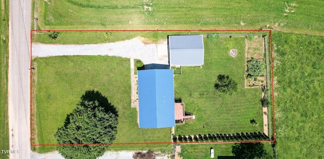 3500 Old Stage Rd, Chuckey, TN 37641 - aerial view of property and surrounding area with property boundaries highlighted