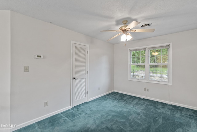 945 Dashaway Rd, Chuckey, TN 37641 - carpeted empty room with ceiling fan and a textured ceiling