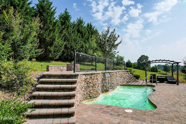 945 Dashaway Rd, Chuckey, TN 37641 - swimming pool with a patio and a pergola