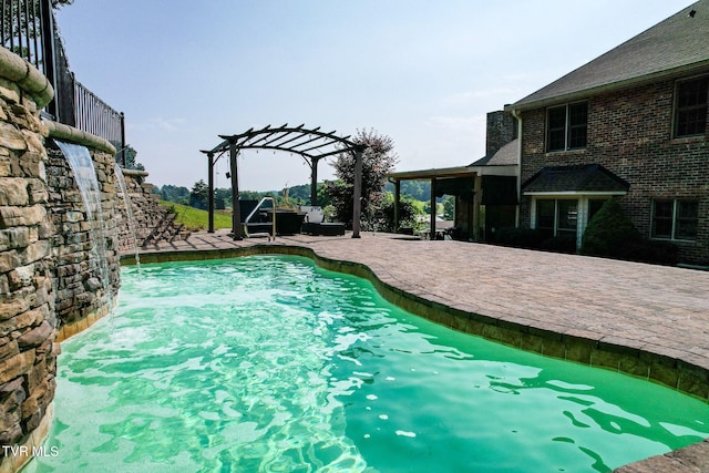 945 Dashaway Rd, Chuckey, TN 37641 - outdoor pool with a pergola and a patio area