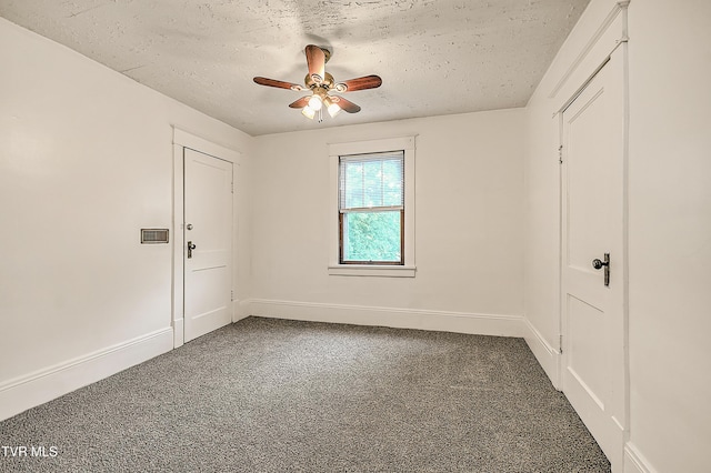 1149 Moorland Ave, Bristol, VA 24201 - unfurnished room featuring a textured ceiling, carpet, and ceiling fan