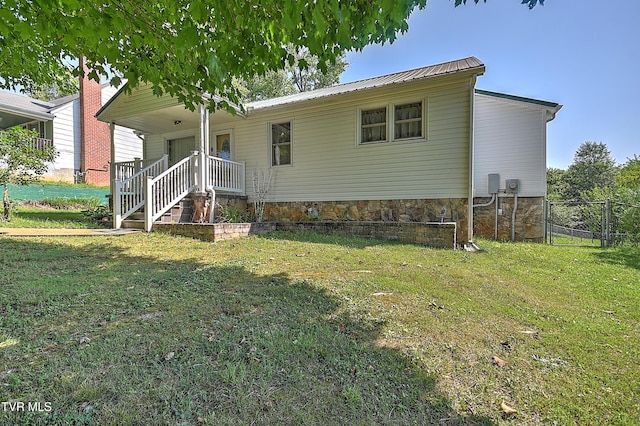 307 Tween Hills Rd, Bristol, TN 37620 - back of property with a porch and a metal roof