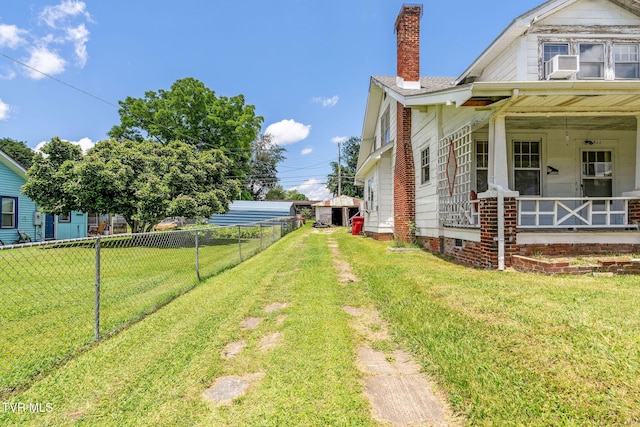 1411 E Unaka Ave, Johnson City, TN 37601 - view of yard with cooling unit and a porch