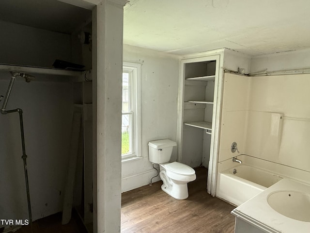 1741 Dunlap St, Bristol, VA 24201 - bathroom with wood finished floors, bathtub / shower combination, and vanity