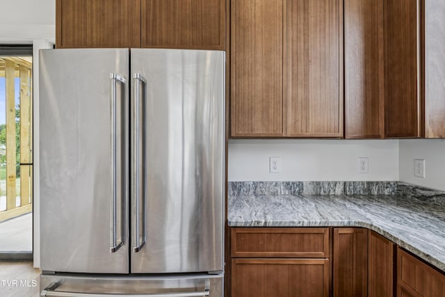 1533 Pactolas Rd Unit 107, Johnson City, TN 37604 - kitchen featuring high end refrigerator and light stone countertops