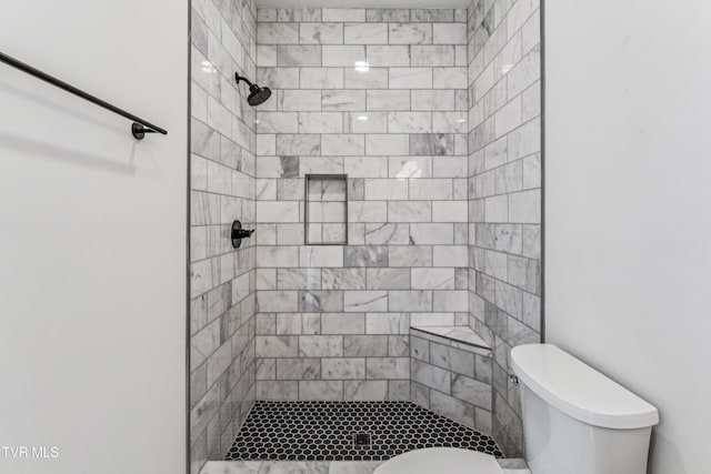 1533 Pactolas Rd Unit 107, Johnson City, TN 37604 - full bathroom featuring a tile shower and toilet