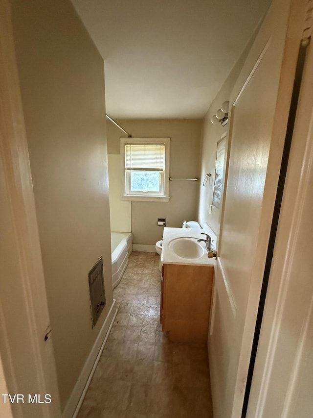 609 W D St, Elizabethton, TN 37643 - full bathroom with vanity and tub / shower combination