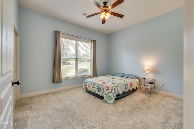 1645 Old Stagecoach Rd, Jonesborough, TN 37659 - carpeted bedroom with baseboards and ceiling fan