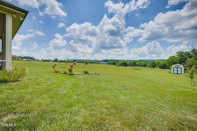 1645 Old Stagecoach Rd, Jonesborough, TN 37659 - view of grassy yard featuring a shed and a view of countryside