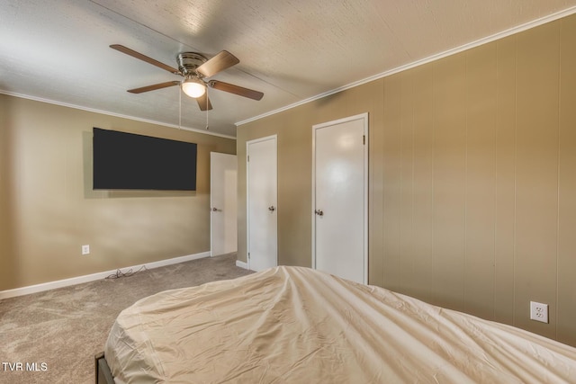 2642 Broad St, Bristol, TN 37620 - bedroom featuring carpet, ornamental molding, and a ceiling fan