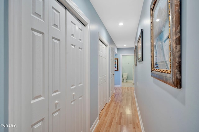 788 Watauga Rd, Watauga, TN 37694 - hall featuring light wood finished floors and recessed lighting