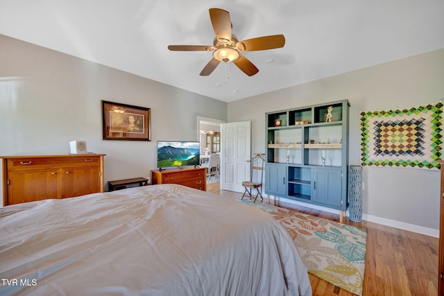 788 Watauga Rd, Watauga, TN 37694 - bedroom featuring light wood-type flooring and ceiling fan