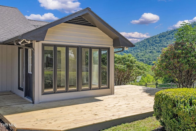 119 Orchard Meadows Ln, Roan Mountain, TN 37687 - view of outbuilding with a mountain view