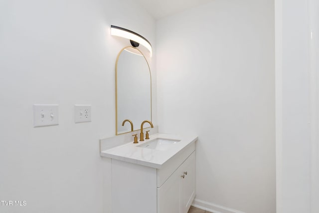 119 Orchard Meadows Ln, Roan Mountain, TN 37687 - bathroom featuring vanity and baseboards